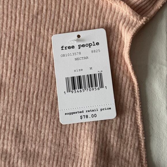 New Free People Main Squeeze Hacci Pullover in Nectar Women's Size M - Picture 7 of 10